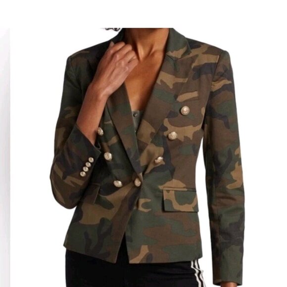 Generation Love Jackets & Blazers - NWT Generation Love Camo Blazer Edgy Military-Inspo Utility Luxe Size XS
